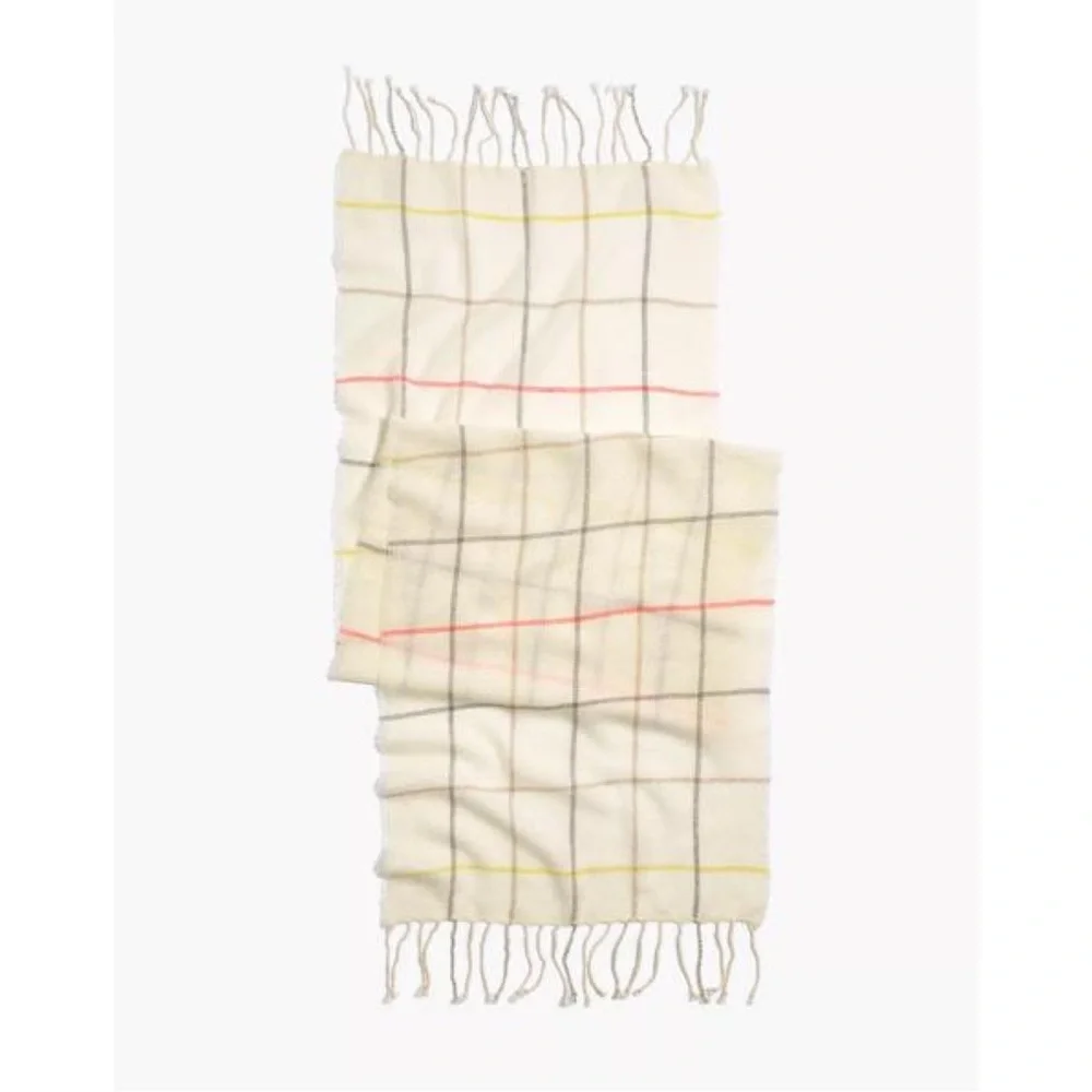 Madewell Gauzy Plaid Scarf